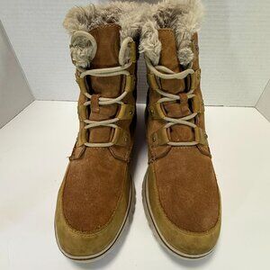 Sorel Women's Cozy Joan Waterproof Leather Suede Boot Size 9